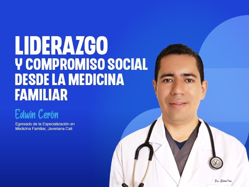 "Elegí la Especialización en Medicina Familiar de la Javeriana Cali por su prestigio académico y su cercanía a mi hogar en Nariño. La formación integral y el enfoque biopsicosocial que recibí me permitieron adaptarme a diversos roles laborales y afrontar casos clínicos complejos, siempre considerando el contexto cultural y familiar de cada paciente.En el año 2021, durante la pandemia de COVID-19, los servicios de salud estaban enfocados en urgencias y, como el único médico disponible en mi comunidad, asumí el reto de brindar atención tanto en consultorio como a domicilio en zonas rurales y urbanas. Poner en práctica mis conocimientos como Médico Familiar tuvo un impacto tan positivo que, tiempo después, fui elegido Alcalde del Municipio de Córdoba - Nariño.Esta experiencia me enseñó que la Medicina Familiar no solo transforma la vida de los pacientes, sino también de comunidades enteras. Recomiendo este programa a quienes buscan una formación integral, con enfoque humano y social, que permita ejercer la medicina en todas las etapas de la vida y en diversos contextos. Es una especialización que abre un abanico de oportunidades laborales, desde la atención médica directa hasta roles administrativos y de liderazgo comunitario."